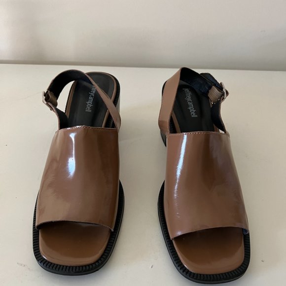 Jeffrey Campbell Brown Mule Heels, Size 11 - Picture 2 of 7